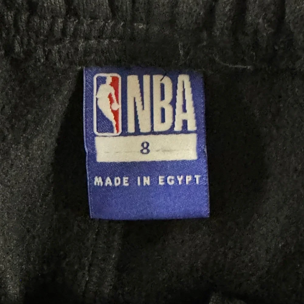 NBA‎ Fleece Shorts Boys Size 8 Black Elastic Waist Basketball Activewear Fleece